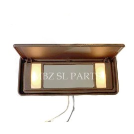 MBZ SL NEW Lighted BROWN Sun Visor Vanity Mirror MBZ R107 560SL W123 W126 560SE,SEC