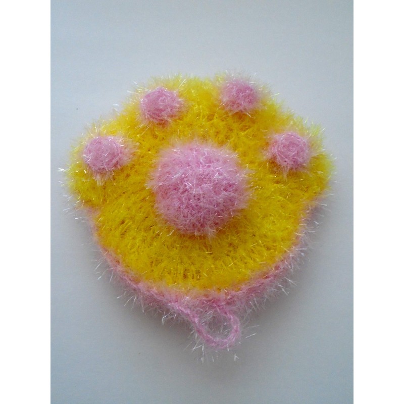 Dish Scrubby 2 Pack Scrubber Reusable Cloth Dish Washing Sponge(Puppy