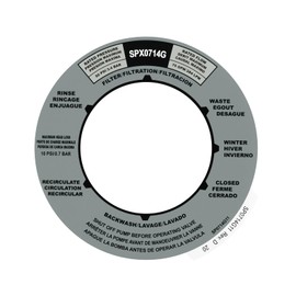 JIOTAR SPX0714G Sand Filter Valve Label Sticker Replacement Hayward Multiport Vari-Flo-Valve Sticker for Hayward Pro and VL Series Sand Filter Valve SP0714T SP0714 SP714 (1 Pack)
