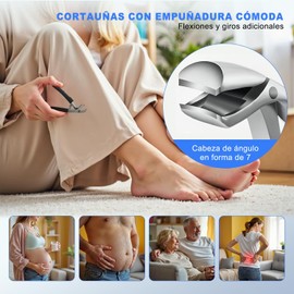 Cortaúñas Biselado, 5 Cortaúñas para Uñas Encarnadas o Gruesas, Profesional Kit de Corte de Uñas para Podólogo, Los Pies Grandes para Personas Mayores Alicates Afiladas De Acero Inoxidable