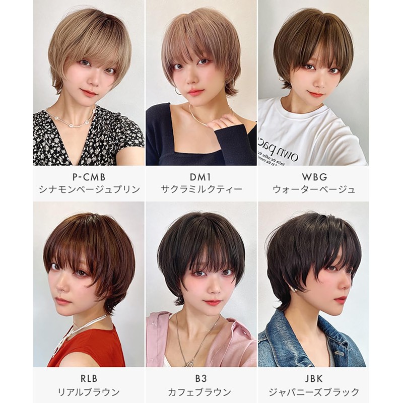 Aquadol Wg361RLB Wig, Short Bangs, Layer, Wolf Blonde Hair, Color,