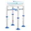 Swivel Shower Stool for Inside Shower, 360° Rotating Shower Seat