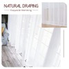 MRTREES Kitchen Net Curtains for Windows 45 Drop, White Sheer