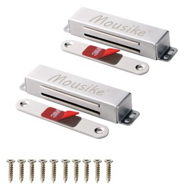 Mousike Magnetic Door Catch Heavy Duty 90lb Door Magnets with Strong Magnetic for Kitchen Cupboard Wardrobe Closet Cabinet Door Drawer Latch