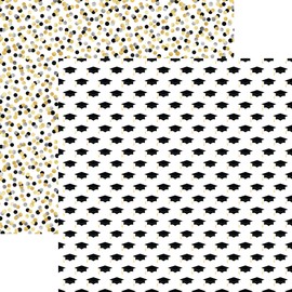Graduation Style - Grad Squad 12x12 Scrapbook Paper - 5 Sheets
