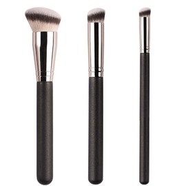 3 Packs Makeup Brushes Foundation Brush and Concealer Brush Concealer Brushs Make Up Brushes Kit for Blending Liquid Cream and Powder Buffing Stippling