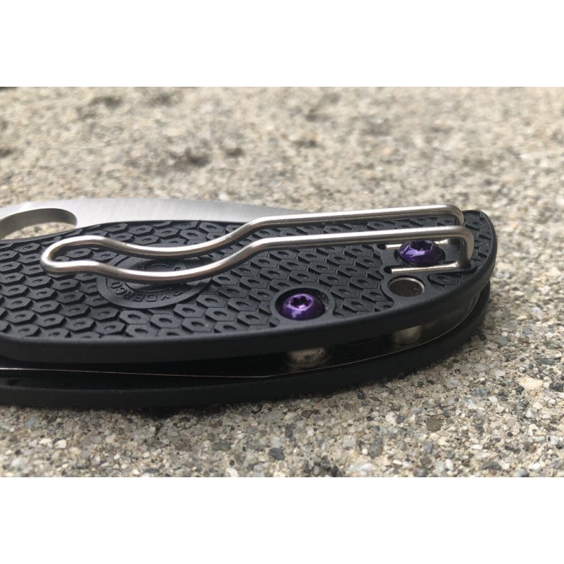 DH Translucent Purple Torx Screws Set For Spyderco Sage 1