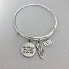 10K Running Gift Adjustable Bangle Charm Bracelet Jewelry She Believed