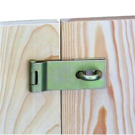 Gah-Alberts security closing hasp, yellow galvanised, 348359