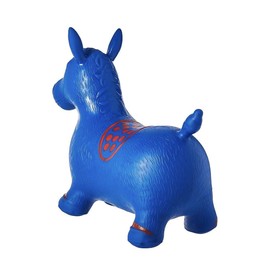 AppleRound Inflatable Ride-on Bouncy Animal Hopper – Horse, Cow or Unicorn – Kids Space Hopper Bouncer with Hand Pump – Jumping Toy for Indoor/Outdoor Play