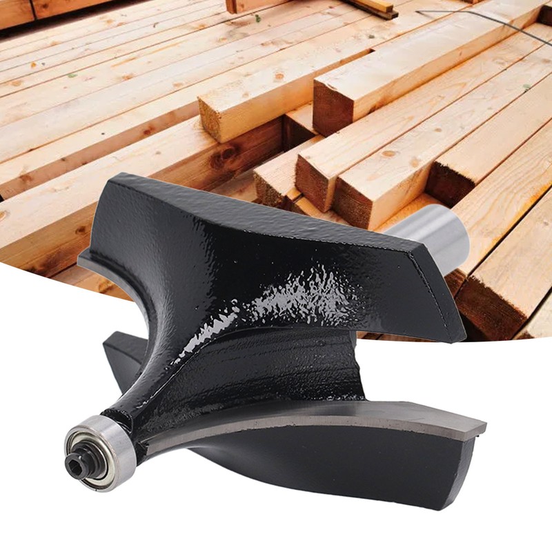 Roundover Router Bit 1/2in Shank 1/2x3‑1/2 Tungsten Carbide Round Over