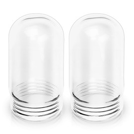 2 PCS L10-X007 Light Bulb Cover, Shatter Proof Glass 31900 Light Bulb Covers Fit Walk-in Refrigerators and Hood Bulbs, Outdoor Light Covers Compatible with Outdoor/Kitchen/Ceilings Bulb Fixture