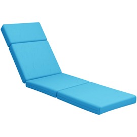 Chaise Lounge Cushions Outdoor, 72 x 21 x 4 Inch Lounge Chair Cushions for Outdoor Furniture - Waterproof Lounge Patio Replacement Cushion, 4In Fade-Resistant ThickPatio Chaise Lounge Cushion