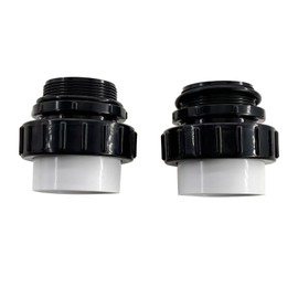 Gihdfer 2 Pcs MIP x 2" Hi Temp Unions PVC Waterproof Compatible with Pentair Whisperflo and Intelliflo Swimming Pool Pumps High Pressure Seal