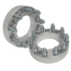50 Caliber Racing 8x170mm Wheel Spacers – 14x1.5 Studs – CNC Billet Aluminum – 2" Thick – Includes Lug Nuts – Sold as Set of 2 [5284A45]