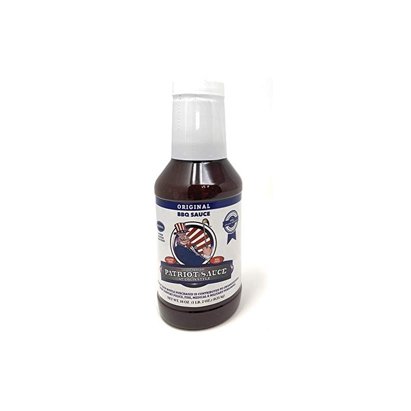 Patriot BBQ Sauce, 18 Ounce Bottle, Original St. Louis Competition