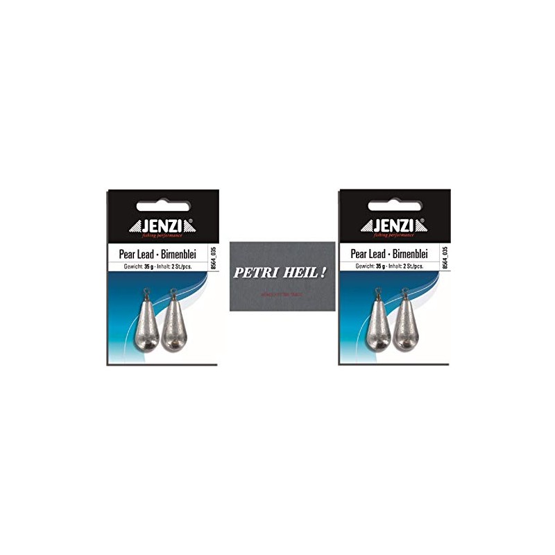 .Jenzi Set of 2 Pear Lead, 35 g, 2 x