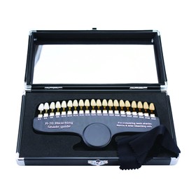 Telituny Teeth Whitening Set with 20 Colours Teeth Whitening Set 3D Colour Scale Colour Comparison Teeth White Bleaching Tooth Plate Colours Teeth Whitening Set