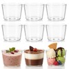 9 Pack Small Glass Dessert Bowls, 8 Oz Clear Dessert
