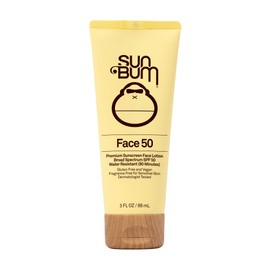 Sun Bum Original SPF 50 Sunscreen Face Lotion - Broad Spectrum Moisturizing Facial Sunscreen with Vitamin E -Fragrance Free - Travel Friendly - 3 oz
