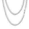Silver Chain for Men Sterling Silver Cuban Link Chain for