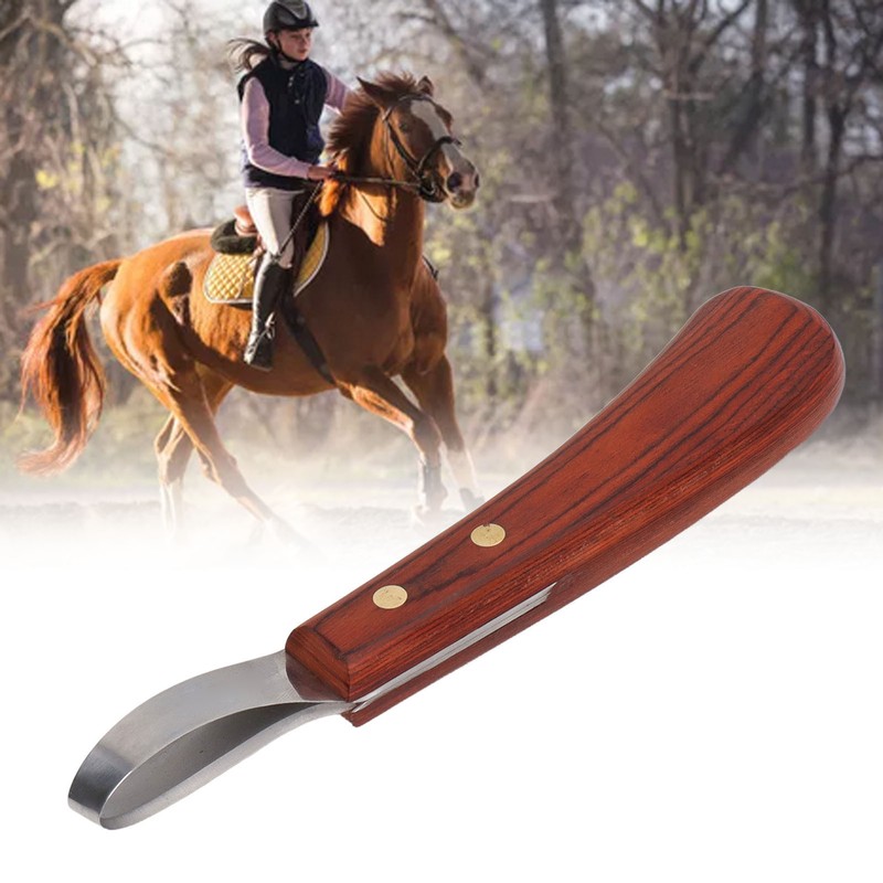 Hoof Trimmer Shears Stainless Steel Blade Rubber Wood Handle Multipurpose