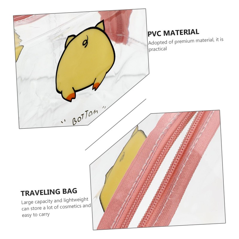 Outanaya Cosmetic Pouch Cute Pig Design Makeup Organizer for Travel