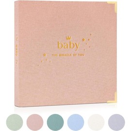 Baby Book Keepsake for Baby Boys and Girls - Baby's First 5 Year Memory Book - Baby Journal Scrapbook Photo Album - Gender Neutral Baby Milestone Book for New Parents - Childhood Memory Book for Baby - Color: green