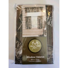 Realtree Xtra Camo Window Valance 60in x 14in Green Camouflage