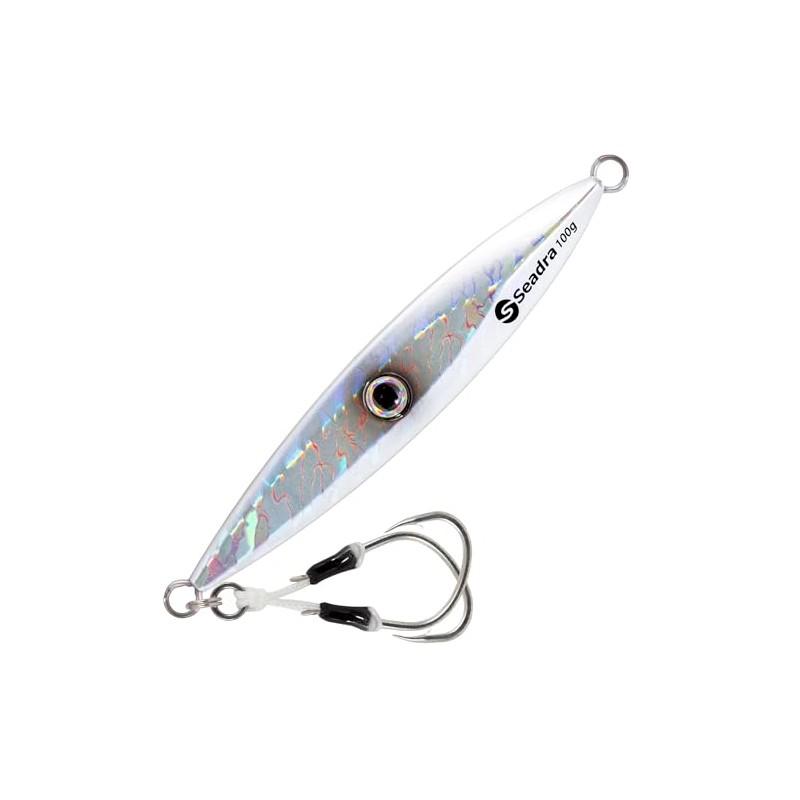 Seadra Strike Eye Slow Jig (Holo Silver, 200gm)