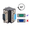 chenyang CY D-Sub RS232 9Pin Male to Female Down Angled