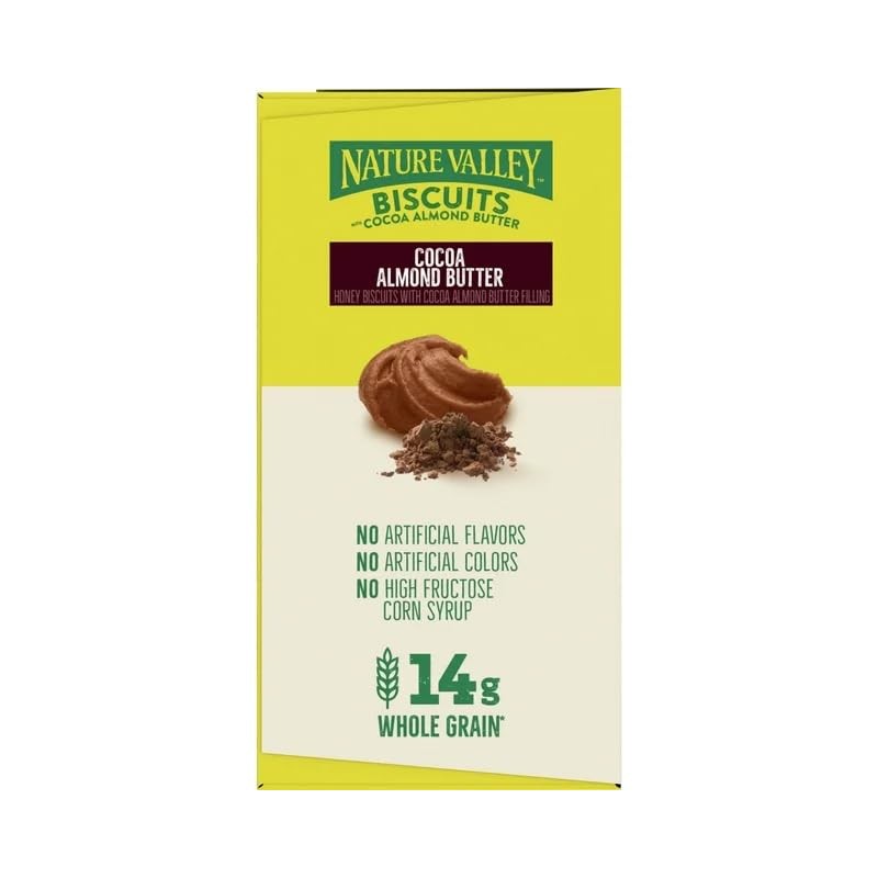 Nature Valley Biscuits With Cocoa Almond Butter 5 Count Box