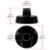 SPARES2GO Control Knob Switch Dial Compatible with Tower Air Fryer