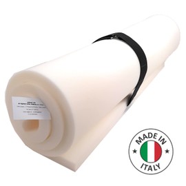 Foam Density 21 for Sofa, Sheet 200 x 100 cm, Polyurethane Foam, Filling Sponge, Various Thicknesses