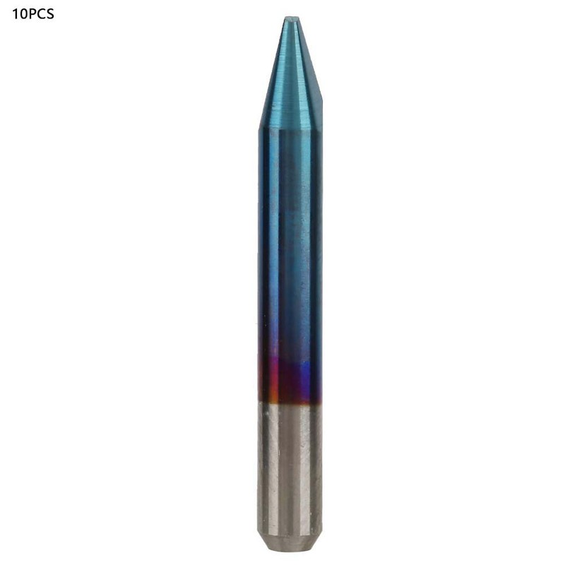 Tungsten Steel CNC Router Cutter Bit Blue Plating 3.175(30°) Wood