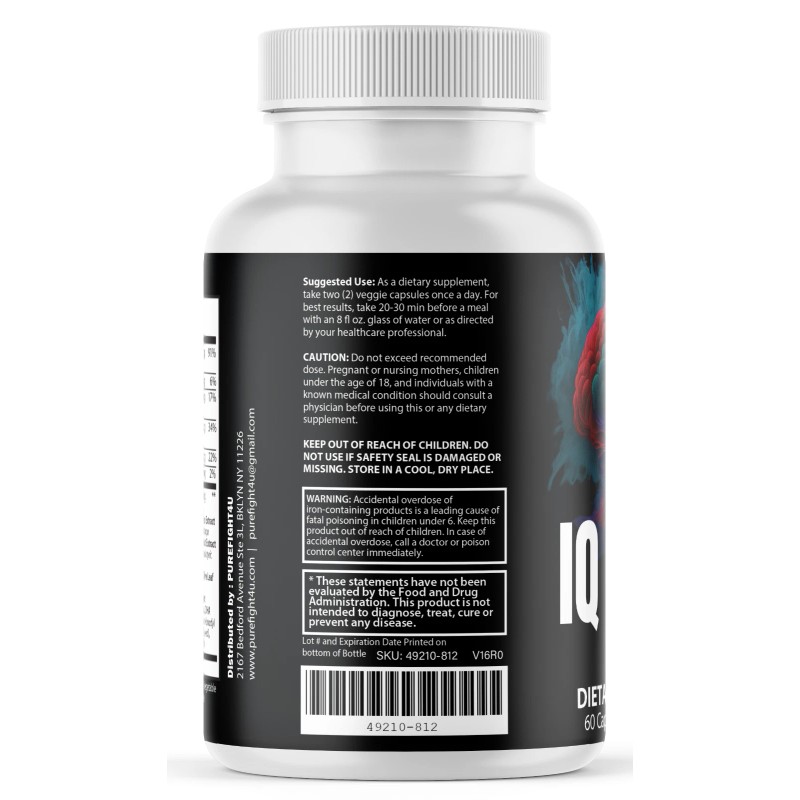 Neuronol IQ Blast Capsules, Advanced Cognitive Formula Supplement - 4