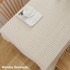 TruDelve 120 Inch Extra Long Tablecloth Beige Striped Tablecloths Washable