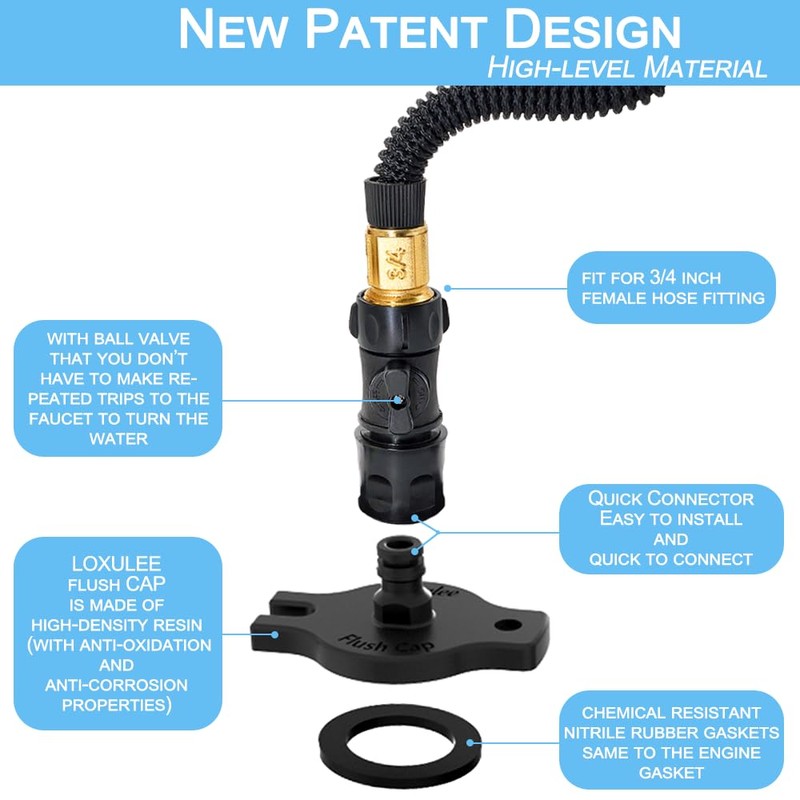 LOVXULEE Salt Remove Flush kit,Boat Winterizing Kit,for Perko Sea Strainer