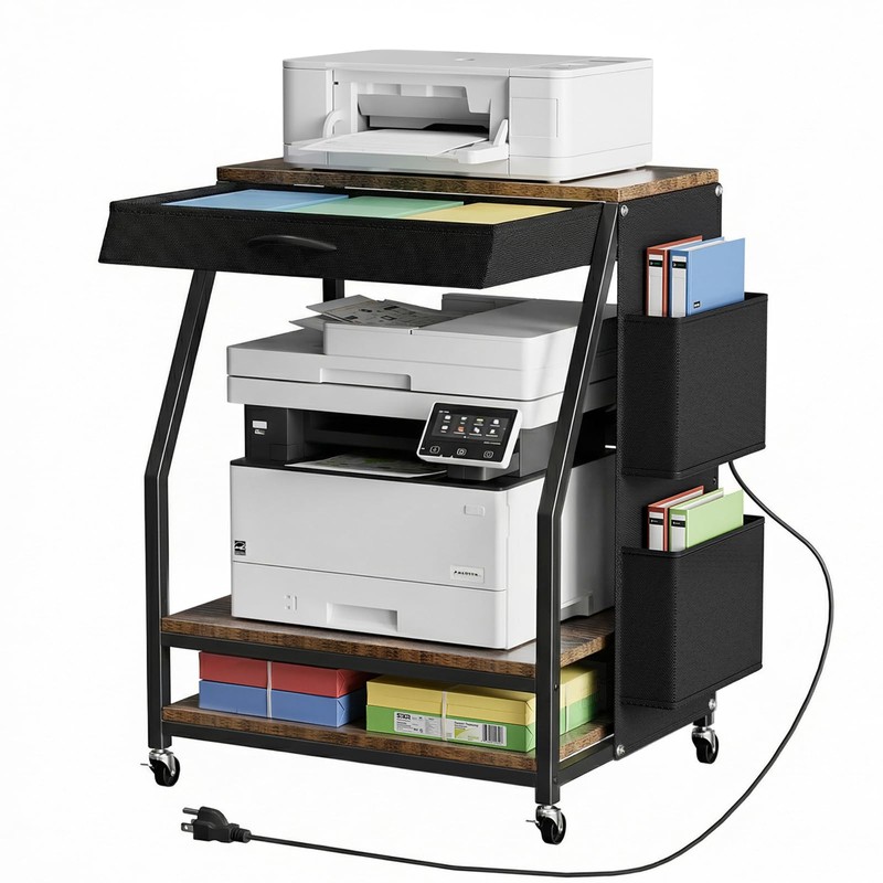Housolution Large Printer Stand, 3 Tier 22 x 18 Inch