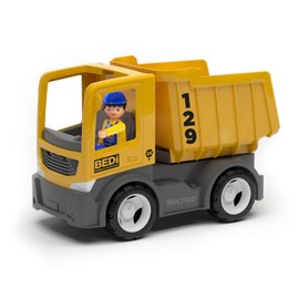 MultiGO Build Sandpit Toy for Children from 3 Years - Large Excavator with Driver - Sand Toy for Outdoor Games - Car for the Garden