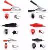 Nilight 60Pcs Metal Alligator Clip Assortment Test Lead Electrical Battery