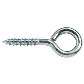 Merriway® BH01679 (10 Pcs) 45 mm (1.3/4 Inch) BZP Steel Screw-In Eye Bolts - Pack of 10 Pieces