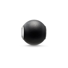 Thomas Sabo K0001-023-11 Obsidian Bead Silver Matt Black