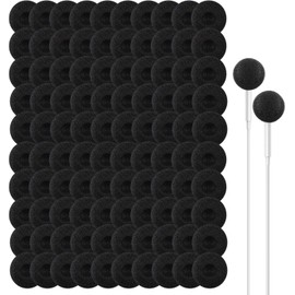 Universal Earphones Approx 14mm-18mm Diameter 100x Ear Pads Replacement Sponge Cover Headphones Earphones Headset Foam Cushion