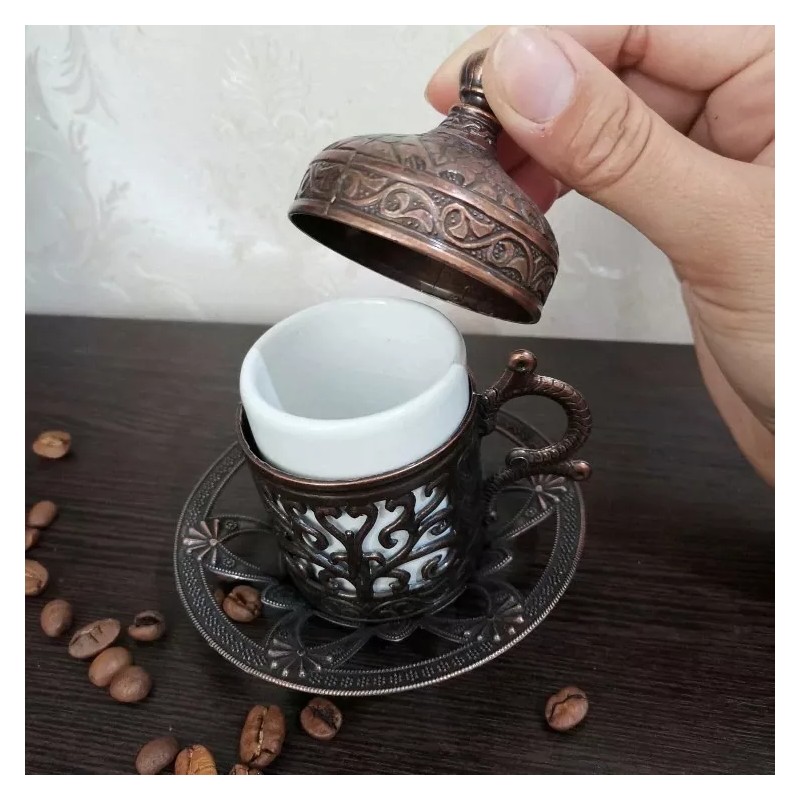 Cezbrik Cafetera Kit Cafe+ Pocillo + Taza Turca Arabe De
