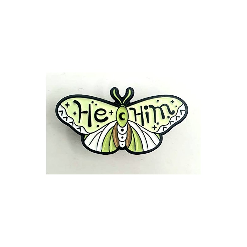 Pronouns Metal Enamel Pin Badge He/Him Metal, Metal