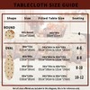 HSOWKDN Oval Halloween Tablecloth 60×84 Inch, Halloween Orange Tablecloths Halloween