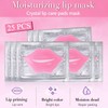 ausurme 25PCS Lip Mask Sheet,Collagen Crystal Lip Masks,Pink Lip Care