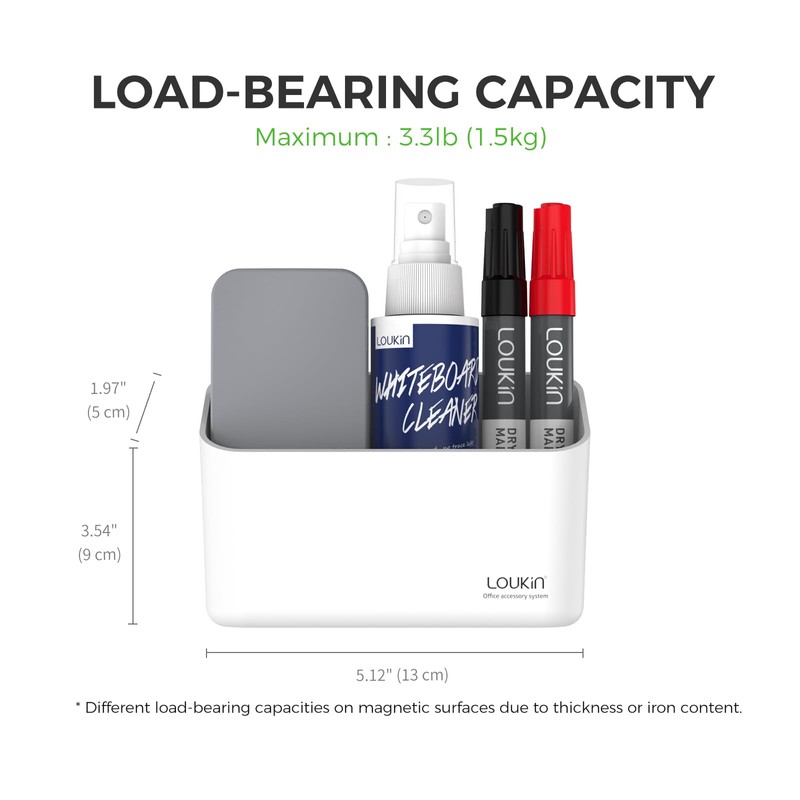 loukin Magnetic Marker Holder, Dry Erase Marker Holder, Remote Control