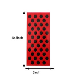 50 Pieces Red Cello Bags Black Polka Dots Cellophane Candy Bags Candy Plastic Favor cellophane Treat Bags for Ladybug Party Bags Birthday Party Supplies